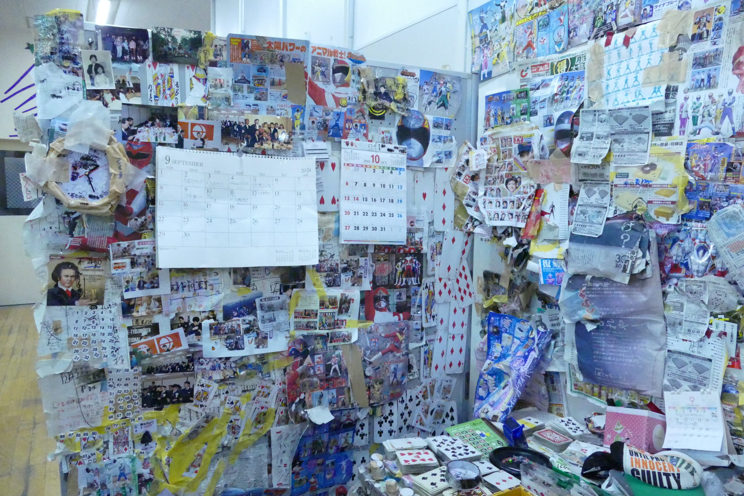 ブースの壁の写真