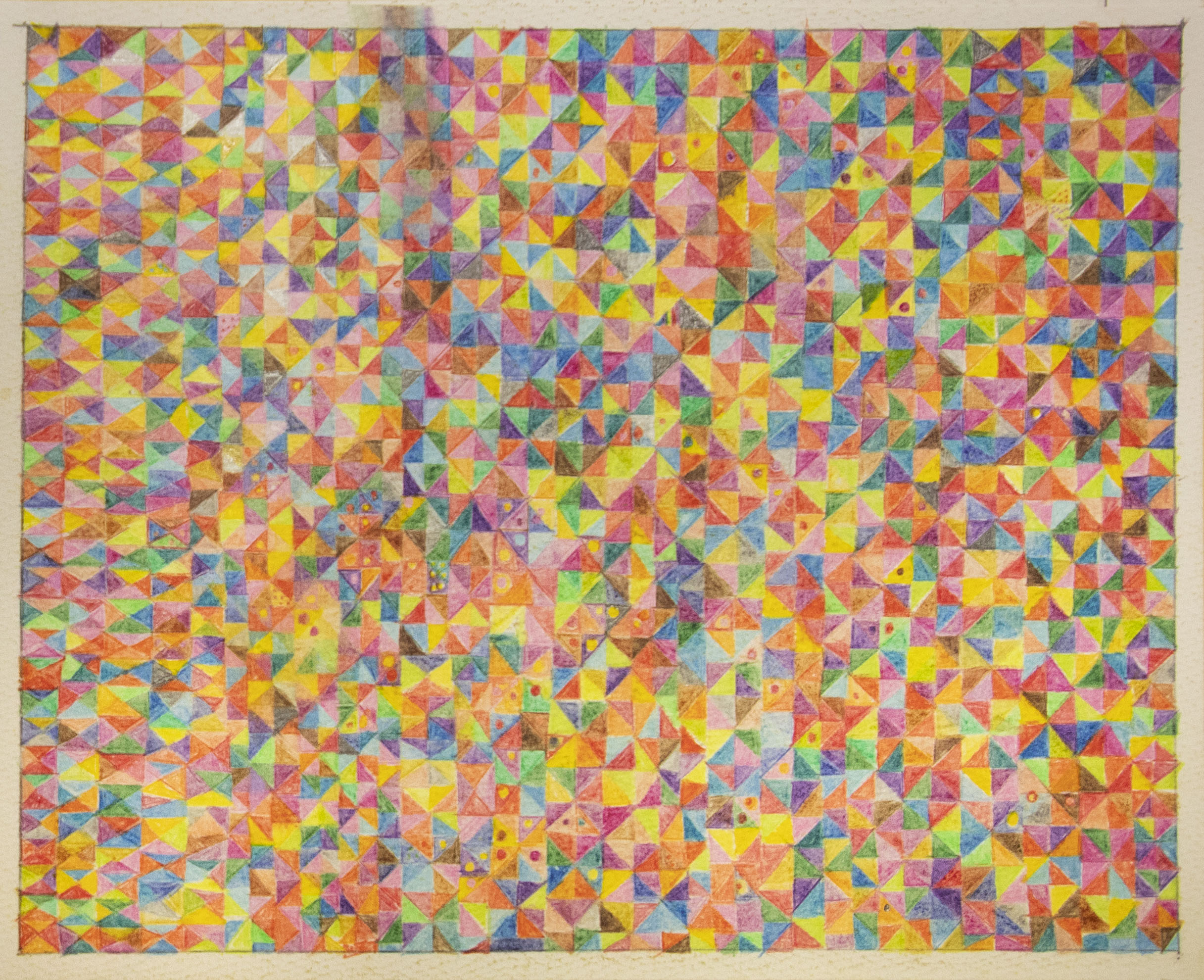 《無題》 制作年不明　色鉛筆、鉛筆、スケッチブック　192×245